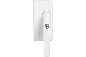 ABUS Dodatkowy bezpiecznik okienny FO400N – zamek okienny z cylindrem ciśnieniowym, różne zamknięcia – ABUS poziom bezpieczeństwa 10 – 36771 – biały