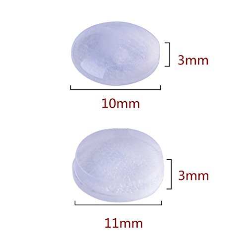 Outus Transparent Rubber Fuß Klebstoff Stoßstange Pad Selbstklebend Stoßstange Stimme Dämpfung Türstoßstangen, Zylindrisch, Halbförmig, 90 Stück - 2