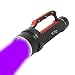 Produktbild Professionelle Tauchen Taschenlampe Blacklight, KC Fire Ultra Bright 4000 Lumen Unterwasser 100 Meter, 395 nm UV-UV-Licht, 4 Lights Black & Red-Only Flashlight