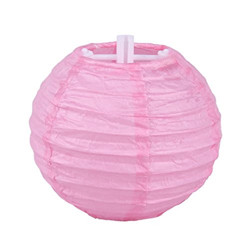 YL 9er. Papier Lampions Laternen Pink (10cm) - 2