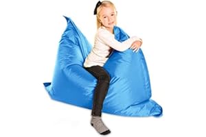 Large Children’s Bean Bag – Bean Bag Heaven The Cloud Jnr 120x100cm in Teal Blue – Indoor & Outdoor Garden Kids Teen Giant Beanbag – Waterproof