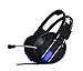 Produktbild Headset E-Sport Gaming Kopfhörer USB Gehörschutz Headsets Heavy Bass Internet Cafés Internet Cafés PC LOL Mit Weizen XUAN (Color : Blau)