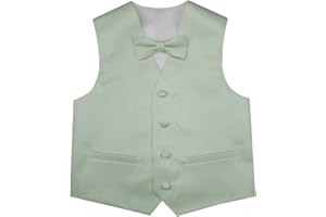 ME&SLEEVE garçon classique solide gilet costume de smoking robe formelle gilet + mouchoir + nœud papillon pour la fête de mariage