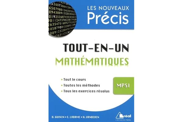 Précis mathématiques tout en un MPSI