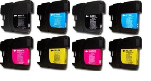 10 XL Patronen kompatibel zu Brother LC 985 LC 39 Sparset - 4x schwarz & je 2x cyan magenta yellow