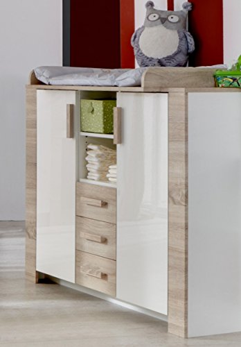 Preisvergleich Produktbild Dreams4Home Wickelkommode 'Busty', Wickeltisch, Wickelkommode, Babyzimmer, Wickelaufsatz