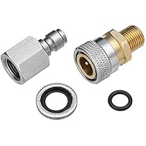 Nipplo Di Riempimento PCP In Acciaio Inox | Connessione Rapida 8mm M10 | Antigoccia 300 Bar - Foto 8