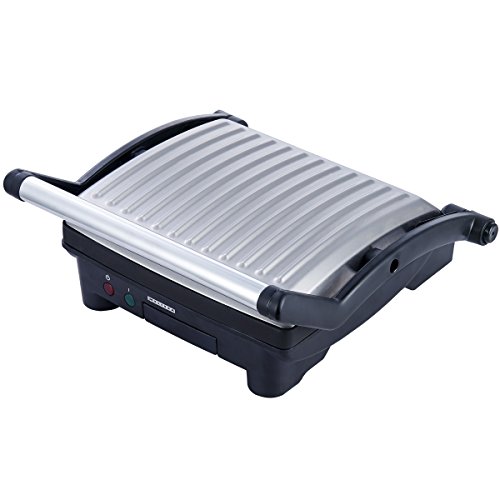 Melissa 3in1 Sandwich Maker 1500W aus Edelstahl Panini Grill antihaftbeschichtet Kontaktgrill inklusive Oramics Frühstücksbrett 22x14x0,8cm - 8