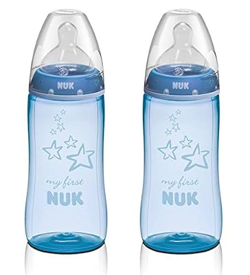 NUK 2 Biberons, Bleu, 300 ml