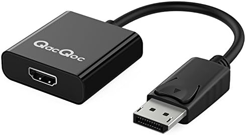 EgoIggo DP to HDMI Adapter QacQoc Display Port to HDMI 4K/60Hz Resolution Male to Female Converter Adapter Ready For Lenovo, Dell, HP and More Devices