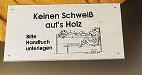 Hinweisschild Kein Schweiß