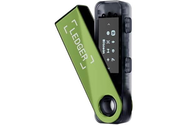 Ledger Nano S Plus (Vert patiné) - Le Wallet Physique pour sécuriser et gérer Vos cryptos, NFT et Tokens (Compatible Ordinateur et Android)