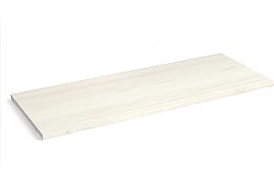 Alfredo Calandrelli Mensole da Muro in Legno nobilitato, in Varie misuri e Colori (LARICE Bianco, 80X30)