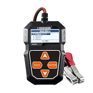 Negaor KW208 12V Car Battery Load Tester Professional Automotive Alternator Analyzer - Waveform Voltage Test for Car/Boat/Motorcycle DC1