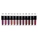 Waterproof Liquid Lipstick Matte Long Lasting Lip Gloss Lipstick 12 Colors (1 Piece)