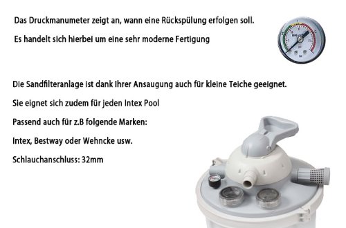 Filterkessel Sandfilter 8,5 m³ Sandfilteranlage Pumpe Pool 40210 - 4