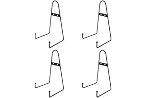 TINCOGO 8 "Grande Nero Metallo Montaggio a parete Display Cavalletto Piastra Gancio Verticale Piastra Stand Titolari Cornice Cornice Stand per Parete