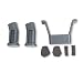Produktbild DJI Mavic Pro Easy Snap-On Extender Hoch Landegestell Landing Gear Skid Fahrwerk Extend Guard Drohne Grau von FIT4HOBBY