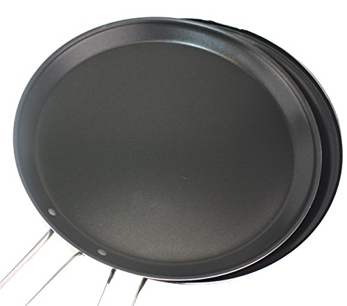 Dreh-Pfanne Doppel-Pfanne | Durchmesser 30 cm | Doppelseitige Wendepfanne | für Omlette Crépes Fisch | Designed in Deutschland - 4
