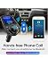 Produktbild SIXCUP Bluetooth FM Transmitter Auto Radio Adapter Drahtlos Stereo Car Kit MP3-Player Freisprecheinrichtung USB 2 USB Anschluss 5V / 2.1A Auto Ladegerät für Handy Android iOS (Blau)
