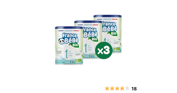 France Bebe Bio Lait Infantile Pour Bebe 1er Age En Poudre 0 A 6 Mois Lait Fabrique En France Bifidus Sans Huile De Palme Pack 3 Boites De 400g Amazon Fr Epicerie