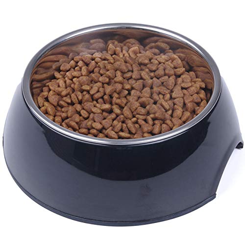 Super Design Comedero Perro Gato Comedero Clásico con Cuenco INOX en Soporte de Melamina