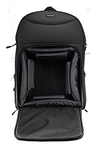 Navitech Rugged Noir   Blau Rucksack Tasche f  r die HUBSAN H501S