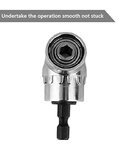 Audel 105 °Winkelschrauber Vorsatz Adapter mit 1/4-Zoll Schnellwechsel- und magnetischen Bit Halter, Winkelschraubendreher Winkelgetriebe Winkelgetriebevor - 3