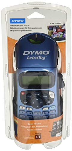 Dymo S0901180 LetraTag LT-100H Plus Label Maker ABC Keyboard - Negro / Azul