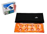 Lower Back Therapy Heating Gel pad and an elastic belt with matching pouch by Heat in a Click Portable, Re-Usable, Magical instant heat (Packaging & Colours May Vary)