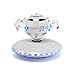 Produktbild UFO-Magnetschwebebahn Mini-Bluetooth-Lautsprecher Drahtloser Lautsprecher - Rotierende LED-TF-USB-Lautsprecher für Smartphone für PC (Weiß)