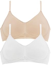 Naturana - Pack de 2 Sujetadores de algodón orgánico para mujer 5586