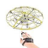 Control de gestos: abra el interruptor, lance el dron al aire, realizará la detección de vuelo. Incline el reloj con los movimientos de sus manos, permitiendo el control simultáneo del avión no tripulado, hágalo avanzar o retroceder, subiendo o bajando y girando.