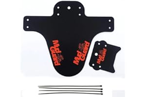 MGIA TECH Mudgurds Set Mountain Bike, Fender Set, Adjustable Mountain Road Bicycle Mudguard MTB Mud Guard Front and Rear Compatible Cycling Front and Rear Fenders Fits,RED