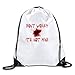 Produktbild uykjuykj Tunnelzug Rucksäcke, Dont Worry Its Not Mine Cool Drawstring Backpack Drawstring Bag Lightweight Unique 17x14 IN