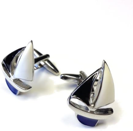 JustforMoo "Maritime" Pair of Sail Boat Cufflinks (197)