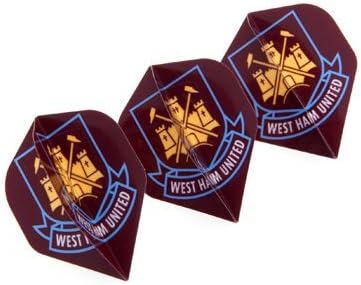 Official West Ham United FC Dart Flights - A great gift / present for men, sons, husbands, dads, boyfriends for Christmas, Birthdays, Fathers Day, Valentines Day, Anniversaries or just as a treat for and avid football fan
