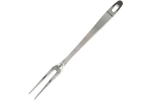 Fackelmann 40696 Fourchette INOX 2 Piques à Viande et Barbecue, Acier Inoxydable, Argent, 30,5 x 2,4 x 3,5 cm