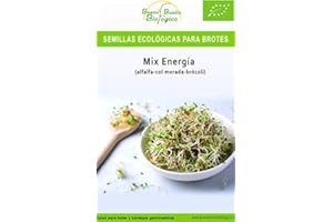 Semillas Bio para germinar brotes y micro green Bueno Bonito Biológico - 70g MIX ENERGÍA - Semillas para brotes y germinados Bio - Cultiva germinados frescos para comer