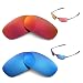 Produktbild New Walleva Polarisierte Fire Rot + ICE BLUE GLÄSER FÜR Oakley Square Draht 2.0
