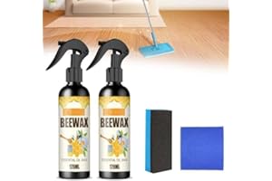 AIZHENQIAN 2-Pack Natural Beeswax Furniture Polish Spray Cleaner Original Micro-Molecularized Bee Wax Care Treatment