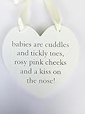 Mum To Be Present Baby Shower Gift Favour Mummy Unisex Keepsake-'Kiss On The Nose' Plaque by Juliana