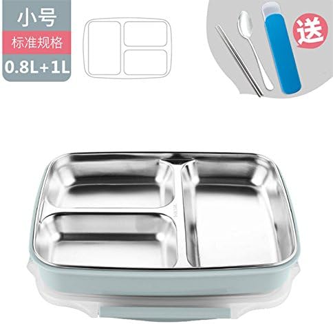 Luckyfree Lunch Box Split Stainless Steel for Kids Students Food Storage Container Lunch Bag Stainless Steel,Small 3 Format