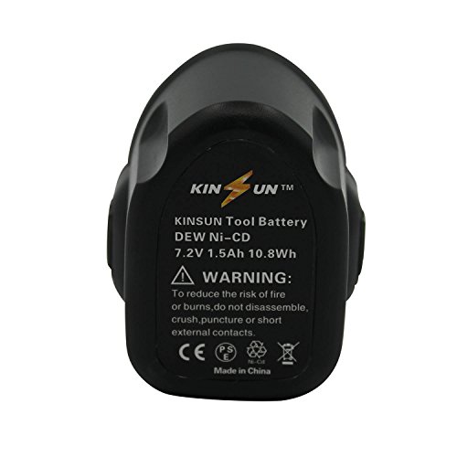 KINSUN Elektrowerkzeug Akku 7.2V 1.5Ah Ni-Cd für Dewalt DE9057 DE9085 DW9057 - 6