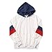 Produktbild Yesmile Damen Kapuzenpullover Damen Streifen Patchworj Hoodie Frauen Brief Gedruckt Langarm Casual Tops Bluse