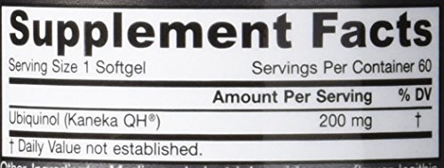 Jarrow Ubiquinol QH-Absorb (200mg, 60 Softgels)