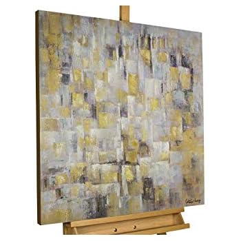 Amazon.de: KunstLoft® Acryl Gemälde 'Im Teich' 140x70cm | original