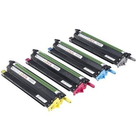 Genuine Original Dell C3760n C3760dn C3765dnf Imaging Drum Set Kit Black , Yellow , Cyan and Magenta , P/Ns : 724-10352 , TWR5P , W58H3 , PP57J , 90PPD , T2NW9