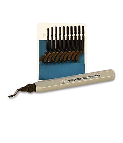 Avalado como herramienta de desbarbado de automóviles, con una cuchilla y un paquete de 10 hojas extra.