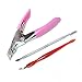Professional Nail Art Tool Practice Kit - KingOfHearts™ UV Gel Manicure Pedicure Set for Beginners, 15 in 1 Pack for New Starter Exercise on Nails Art Design